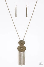 Load image into Gallery viewer, Sun Goddess- Brass Necklace- Paparazzi Accessories
