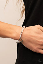 Load image into Gallery viewer, Following My Heart- White Heart Bracelet- Paparazzi Accessories