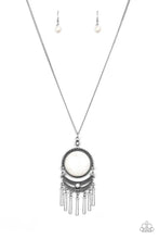 Load image into Gallery viewer, Rural Rustler - White Stone Necklace- Paparazzi Accessories