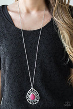 Load image into Gallery viewer, Summer Sunbeam- Pink Stone Necklace- Paparazzi Accessories