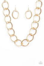Load image into Gallery viewer, Industrial Intimidation - Gold Necklace- Paparazzi Accessories