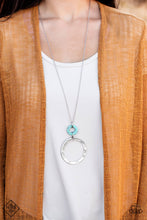 Load image into Gallery viewer, Optical Illusion - Blue Necklace- Paparazzi Accessories