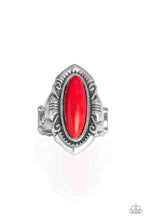 Load image into Gallery viewer, Santa Fe Serenity- Red Stone Ring- Paparazzi Accessories
