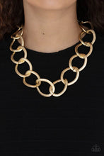 Load image into Gallery viewer, Industrial Intimidation - Gold Necklace- Paparazzi Accessories
