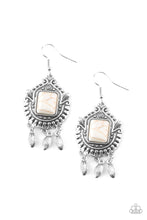 Load image into Gallery viewer, Open Pastures- White Earrings- Paparazzi Accessories