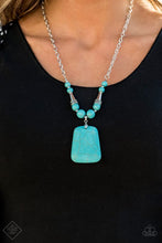 Load image into Gallery viewer, Sandstone Oasis- Blue Stone Necklace- Paparazzi Accessories