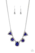 Load image into Gallery viewer, Posh Party Avenue - Blue Necklace- LIFE OF THE PARTY- Paparazzi Accessories