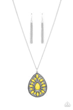 Load image into Gallery viewer, Retro Prairies- Yellow Necklace- Paparazzi Accessories
