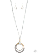 Load image into Gallery viewer, Elliptical Essence- Silver Necklace- Paparazzi Accessories
