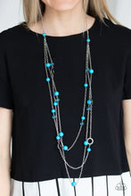 Load image into Gallery viewer, Brilliant Bliss - Blue Necklace- Paparazzi Accessories