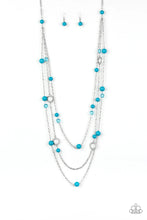 Load image into Gallery viewer, Brilliant Bliss - Blue Necklace- Paparazzi Accessories