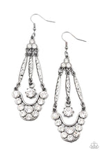 Load image into Gallery viewer, High-Ranking Radiance - Black Gunmetal Earrings- Paparazzi Accessories