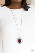 Load image into Gallery viewer, Oh My Medallion- Purple Necklace- Paparazzi Accessories