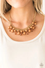 Load image into Gallery viewer, Tour de Trendsetter- Brown Necklace- Paparazzi Accessories