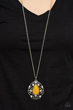 Load image into Gallery viewer, Bewitched Beam- Yellow Necklace- Paparazzi Accessories
