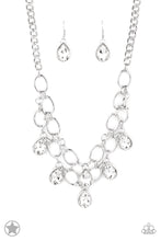 Load image into Gallery viewer, Show-Stopping Shimmer - White Necklace- BLOCKBUSTER- Paparazzi Accessories