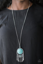 Load image into Gallery viewer, Rural Rustler - Blue Stone Necklace- Paparazzi Accessories