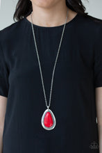 Load image into Gallery viewer, BADLAND To The Bone - Red Necklace- Paparazzi Accessories
