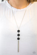 Load image into Gallery viewer, Triple Shimmer- Black Necklace- Paparazzi Accessories