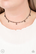 Load image into Gallery viewer, What A Stunner - Black Gunmetal Choker Necklace- Paparazzi Accessories