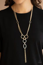 Load image into Gallery viewer, Metro Mechanics - Gold Necklace- Paparazzi Accessories