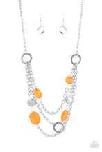 Load image into Gallery viewer, Oceanside Spa - Orange Necklace- Paparazzi Accessories