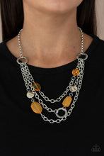 Load image into Gallery viewer, Oceanside Spa - Orange Necklace- Paparazzi Accessories