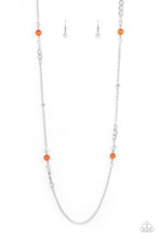 Load image into Gallery viewer, Teasingly Trendy - Orange Necklace- Paparazzi Accessories