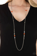 Load image into Gallery viewer, Teasingly Trendy - Orange Necklace- Paparazzi Accessories