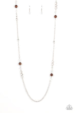 Load image into Gallery viewer, Teasingly Trendy - Brown Necklace- Paparazzi Accessories
