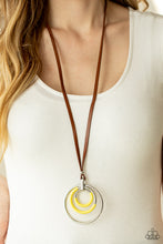 Load image into Gallery viewer, Hypnotic Happenings - Yellow Necklace -Paparazzi Accessories