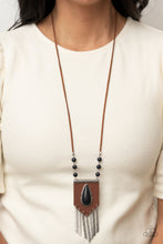 Load image into Gallery viewer, Enchantingly Tribal - Black Necklace -Paparazzi Accessories