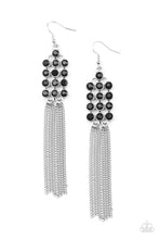 Load image into Gallery viewer, Tasteful Tassel - Black Earrings -Paparazzi Accessories