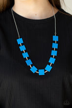 Load image into Gallery viewer, Hello, Material Girl - Blue Necklace -Paparazzi Accessories