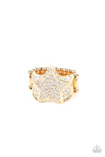 Load image into Gallery viewer, Here Come The Fireworks - Gold Star Ring