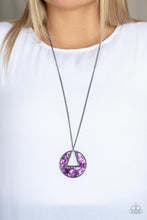 Load image into Gallery viewer, Chromatic Couture - Purple Necklace -Paparazzi Accessories