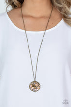 Load image into Gallery viewer, Iridescently Influential - Brown Necklace- Paparazzi Accessories