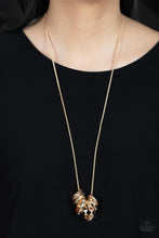 Load image into Gallery viewer, Audacious Attitude - Gold Necklace- Paparazzi Accessories