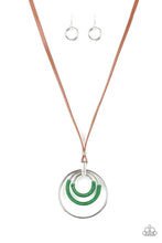 Load image into Gallery viewer, Hypnotic Happenings - Green Necklace- Paparazzi Accessories