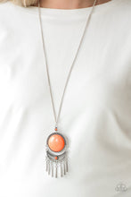Load image into Gallery viewer, Rural Rustler- Orange Stone Necklace- Paparazzi Accessories