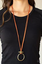Load image into Gallery viewer, Noticeably Nomad- Orange Necklace- Paparazzi Accessories