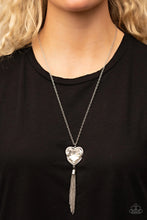 Load image into Gallery viewer, Finding My Forever- White Heart Necklace- Paparazzi Accessories