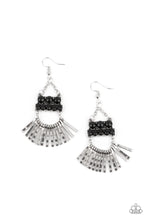 Load image into Gallery viewer, A FLARE For Fierceness- Black Earrings - Paparazzi Accessories