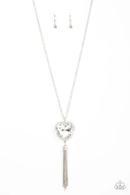 Load image into Gallery viewer, Finding My Forever- White Heart Necklace- Paparazzi Accessories
