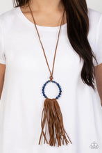Load image into Gallery viewer, Namaste Mama- Blue Necklace- Paparazzi Accessories