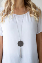 Load image into Gallery viewer, Wondrously Woven- Silver Necklace- Paparazzi Accessories