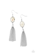 Load image into Gallery viewer, Oceanic Opalescence- White Earrings- Paparazzi Accessories
