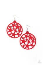 Load image into Gallery viewer, Cosmic Paradise - Red Earrings- Paparazzi Accessories
