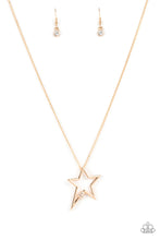 Load image into Gallery viewer, Light Up The Sky- Gold Star Necklace- Paparazzi Accessories
