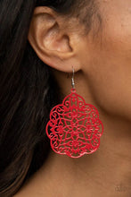Load image into Gallery viewer, Mediterranean Eden - Red Earrings- Paparazzi Accessories
